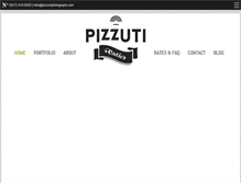 Tablet Screenshot of pizzuticuties.com
